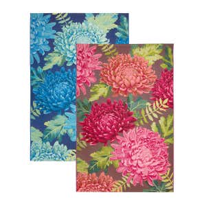 Indoor/Outdoor Chrysanthemum Polypropylene Rug