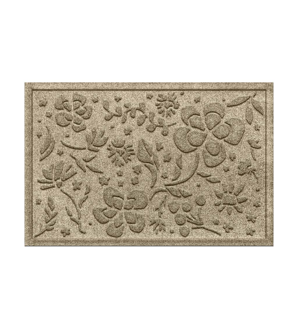 Waterhog Indoor/Outdoor Floral Doormat, 2' x 3' - Bordeaux | Plow