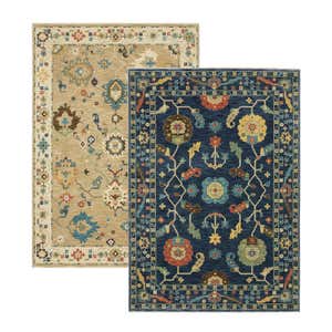 Clover Hill Flowers Polypropylene Rug