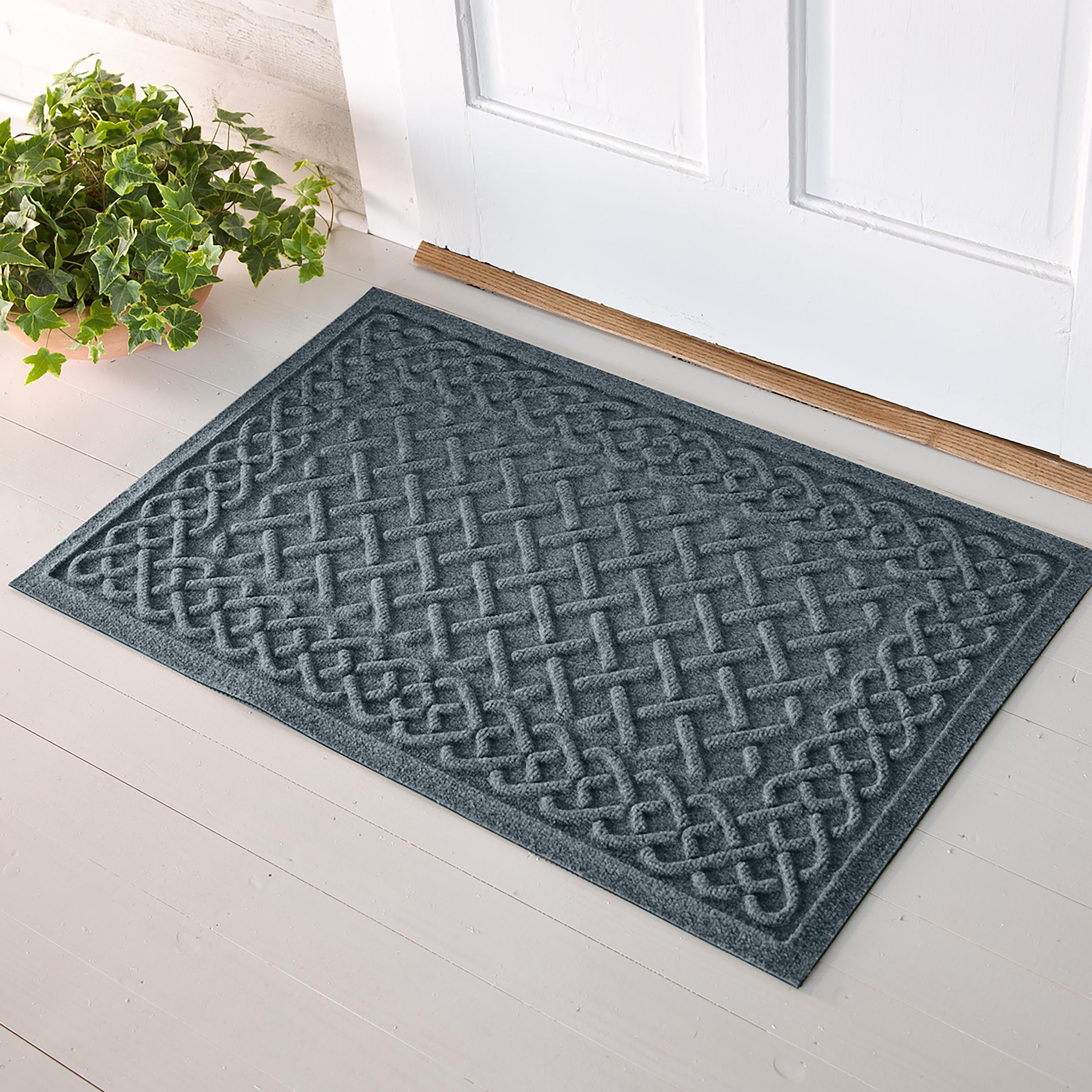 Waterhog Cable Weave Doormat, 3' x 7' - Bluestone