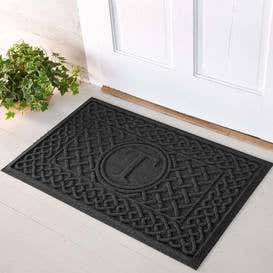 Waterhog Cable Weave Doormat with Single Initial, 2' x 3'