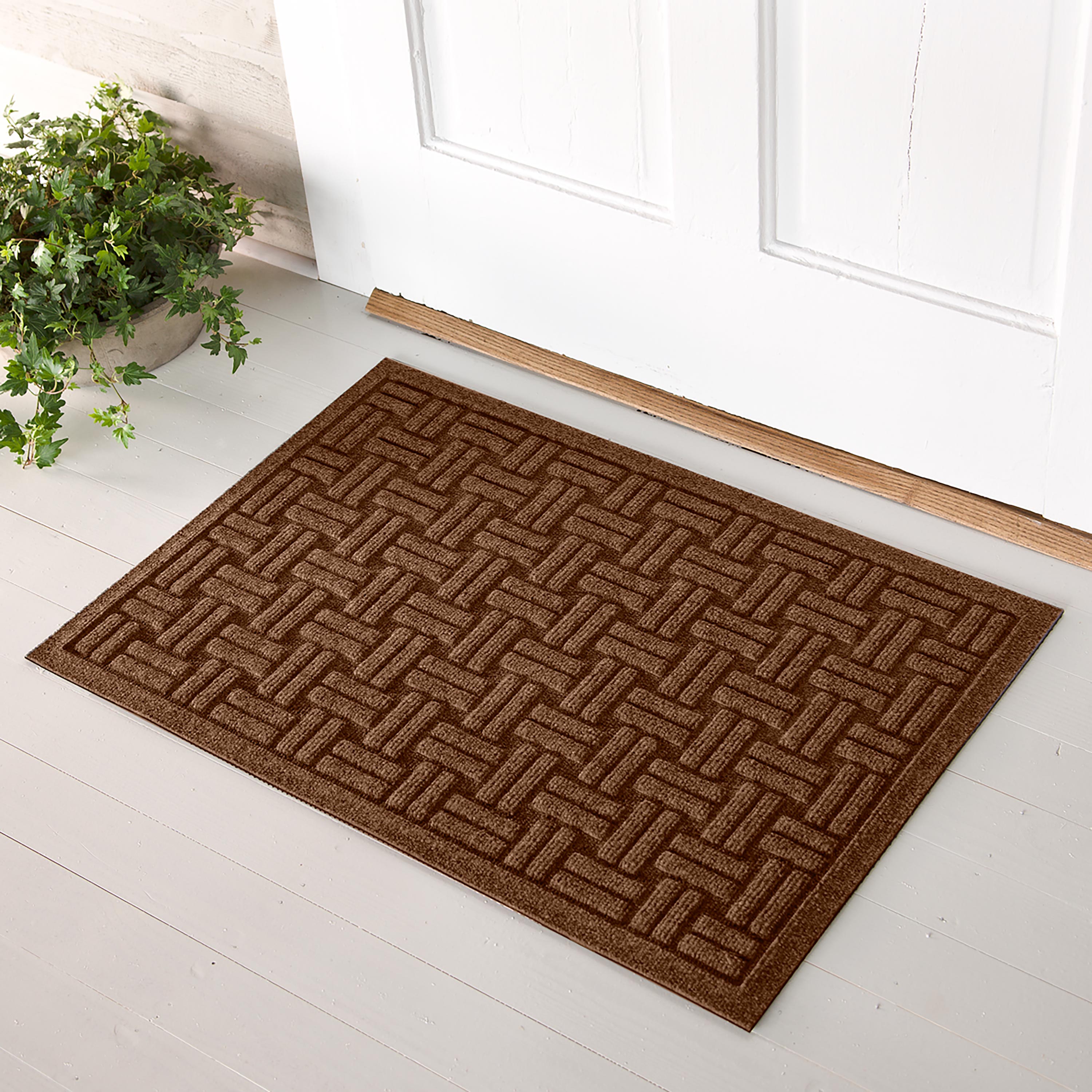 Waterhog Basket Weave Doormat, 2' x 3' - Brown