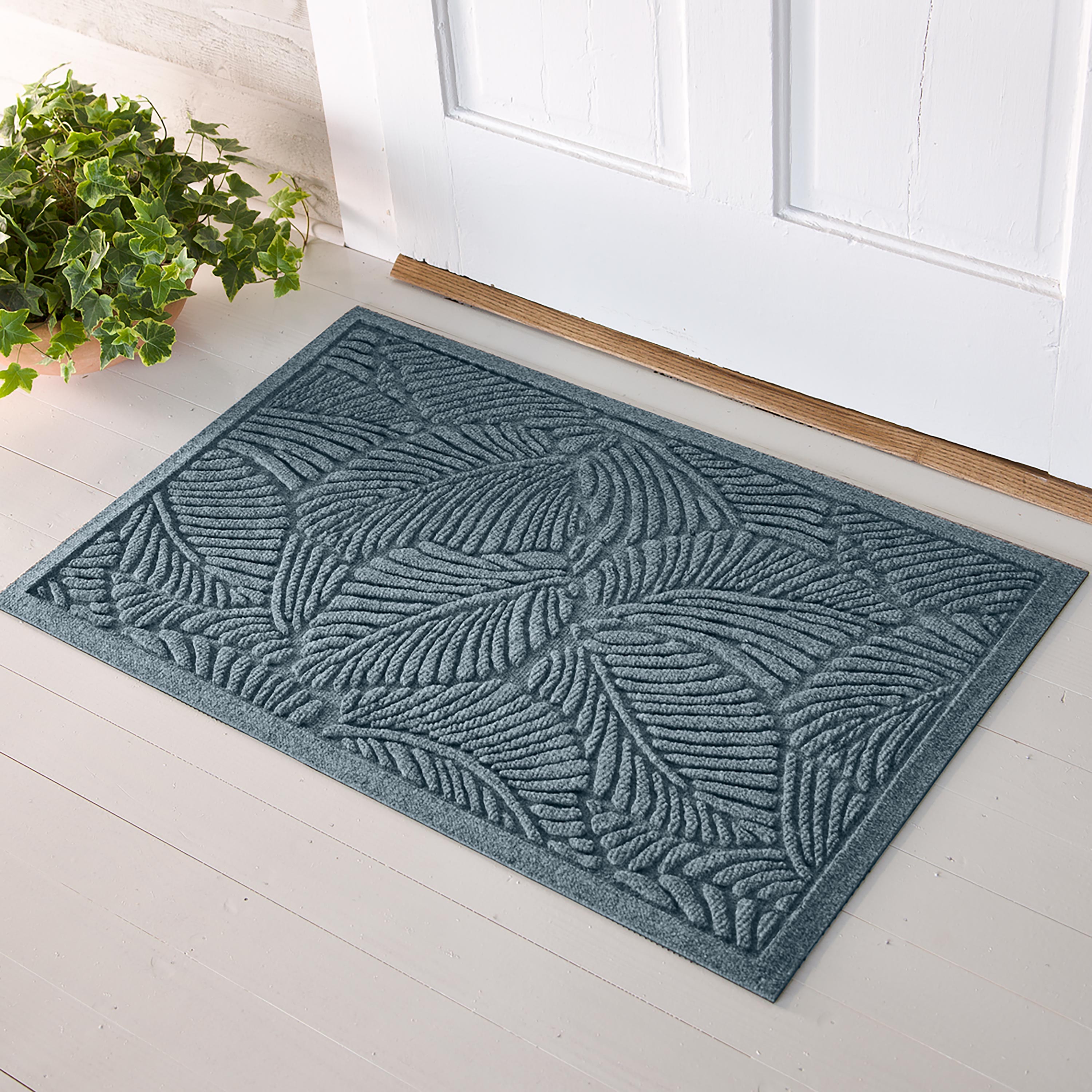 Waterhog Tristan Indoor Outdoor Doormat Matterly Mat Size: 0.37 H x 59 W x 35 D, Color: Bluestone