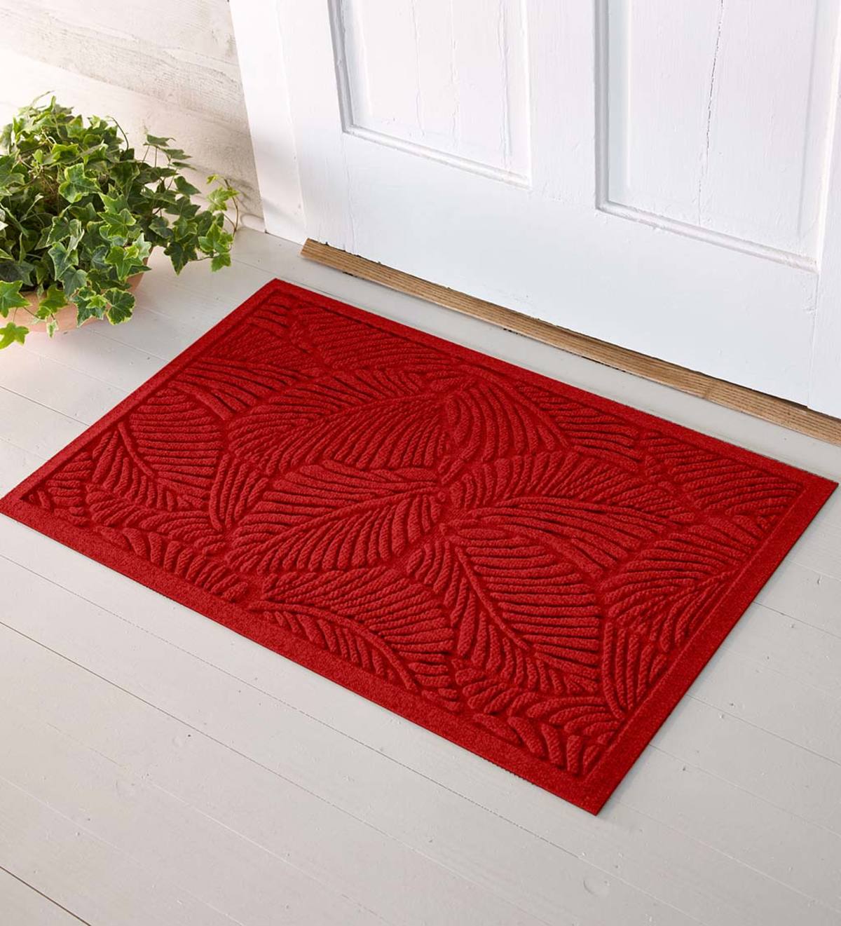 Waterhog Snowflake 20 in. x 30 in. Indoor Outdoor Door Mat Bungalow Flooring Color: Bluestone