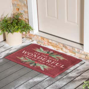 Waterhog Merry Christmas Cardinal Indoor/Outdoor Doormat, 2' x 3