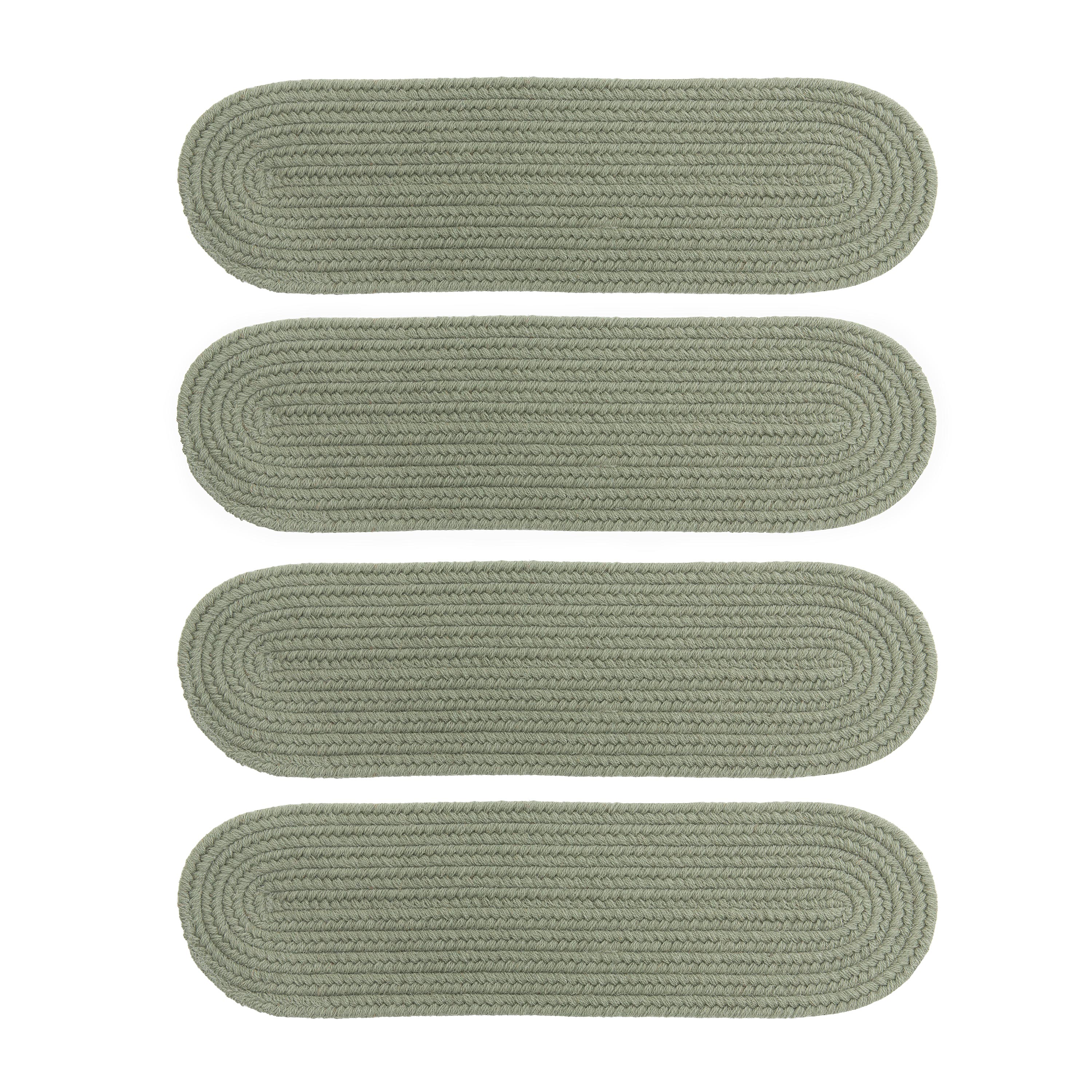 Winder Braided Chenille-Loop Oversized Multiple Bath Rug - Sage