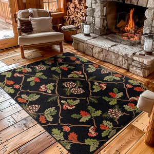 Oakwood Pine Cone and Oak Leaf EnduraStran Rug