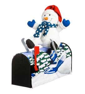 Snowman Magnetic Fireplace Cover 51x39, Decorative