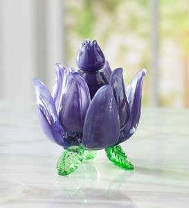 Glass Flower Decorative Fruit Fly Trap