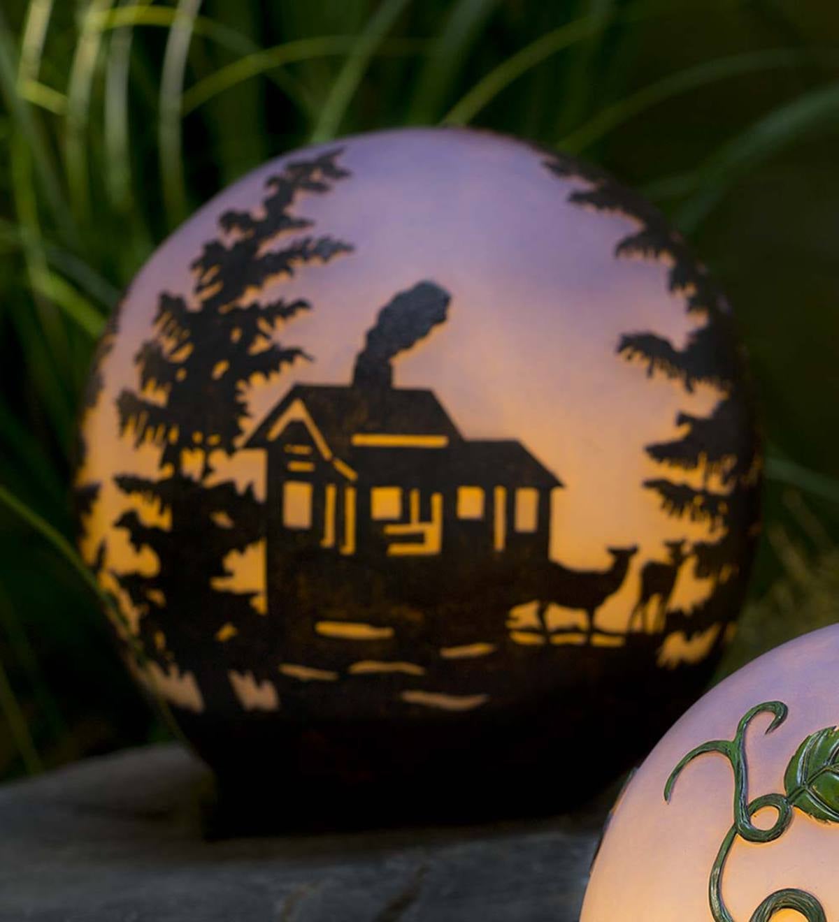 Glowing 3d Woodland Globe Plow And Hearth