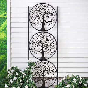 Tree of Life Trio Metal Garden Trellis