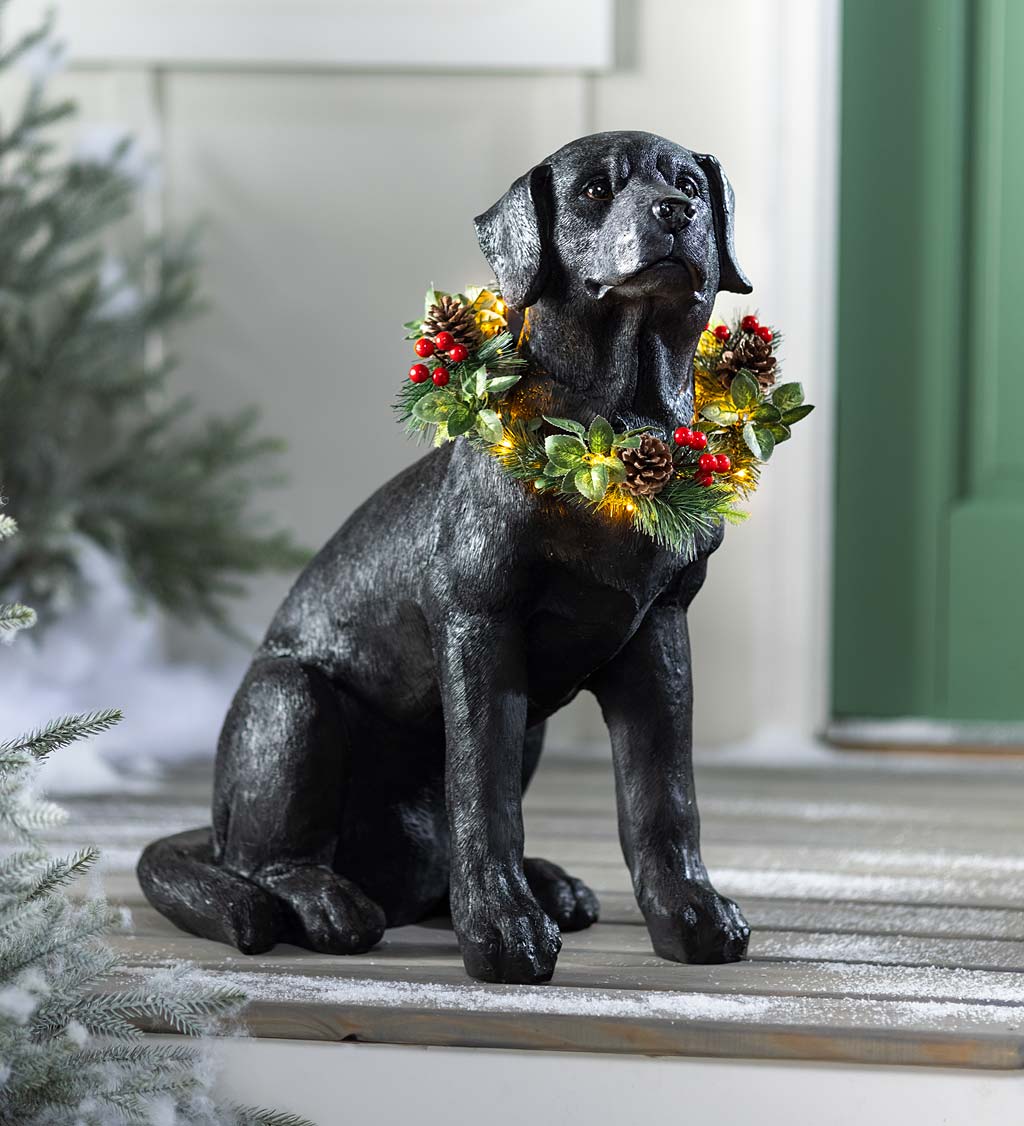 Charming Black Lab Christmas Decor for Your Outdoor Spaces