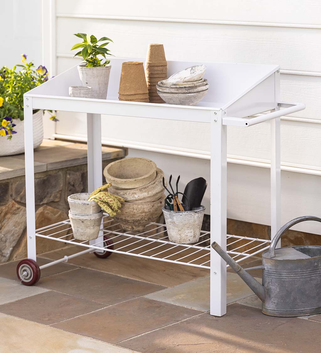 Potting table clearance metal