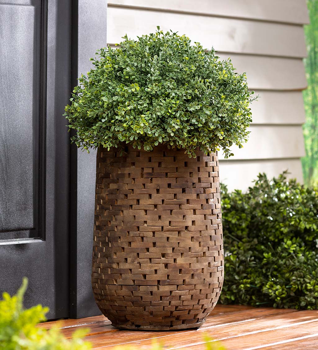 Recycled Acacia Wood Planter