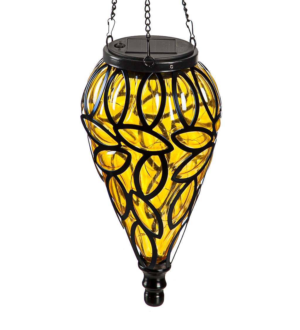 Hanging Solar Lantern - Yellow