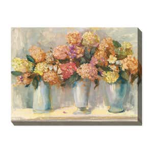 Spiced Hydrangeas Indoor/Outdoor Canvas Wall Art