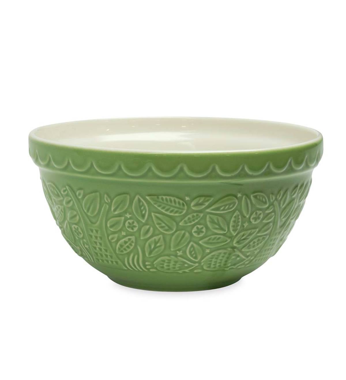 Ceramic Mixing Bowl, Green Hedgehog