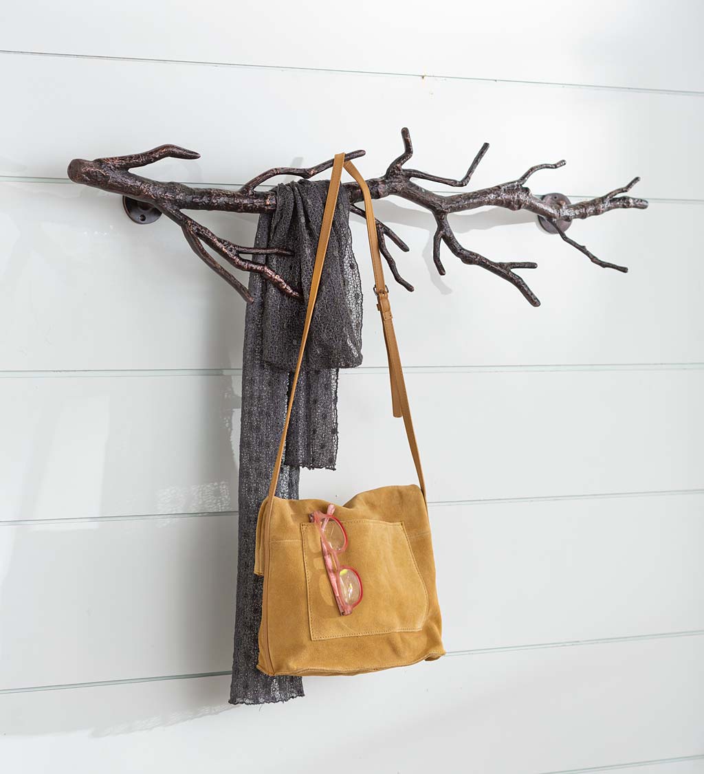 Wall mounted tree branch best sale coat rack