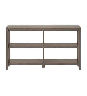 Farmhouse Two-Shelf Console Bookcase