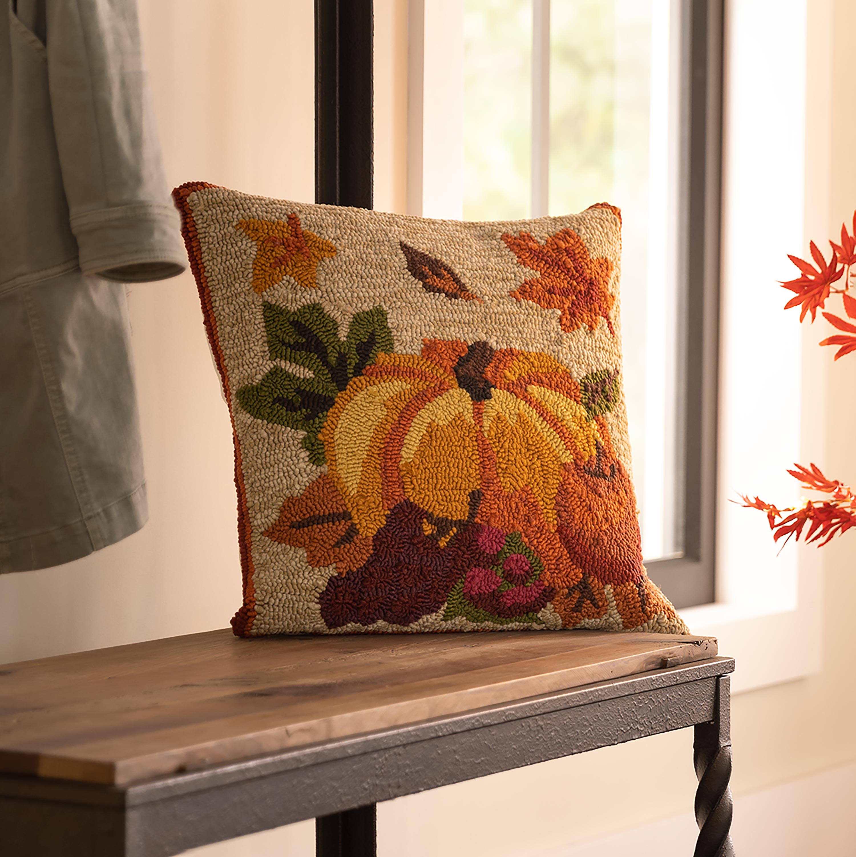 Autumn throw outlet pillows