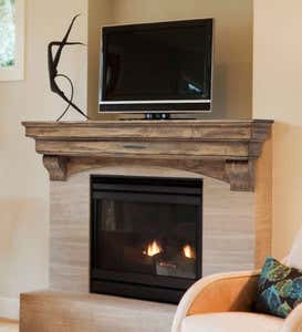 Huntington Wood Fireplace Mantel, 72”L - Dune