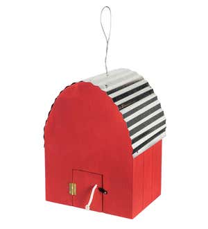 Farmhouse Red Barn Bird House