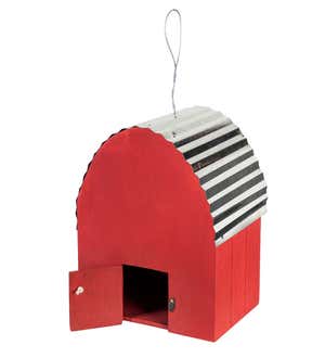 Farmhouse Red Barn Bird House