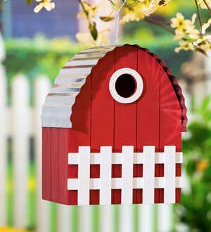 Farmhouse Red Barn Bird House