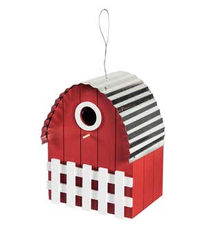 Farmhouse Red Barn Bird House