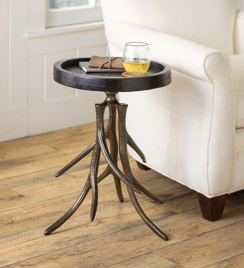 Antler shop end table