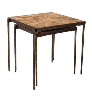 Pioneer Creek Reclaimed Wood Nesting Tables, Set of 2