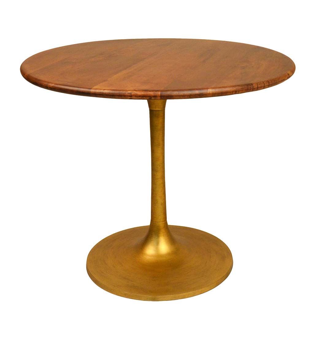 Tulip Dining Table, 36" - Gold