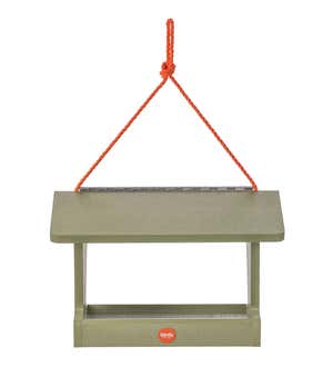 Colored Recycled Poly-Lumber Hopper-Style Bird Feeder