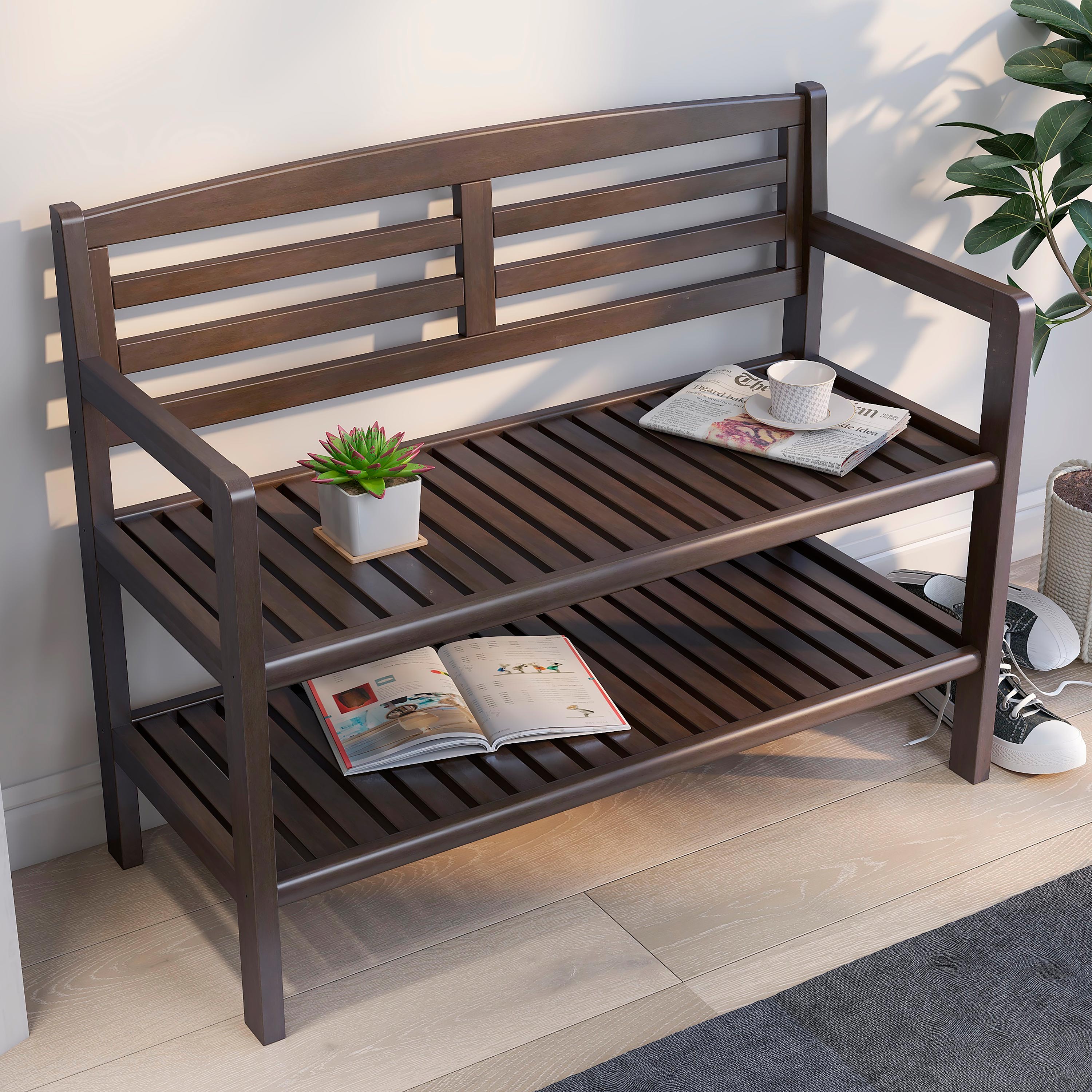 Espresso 2025 wood bench