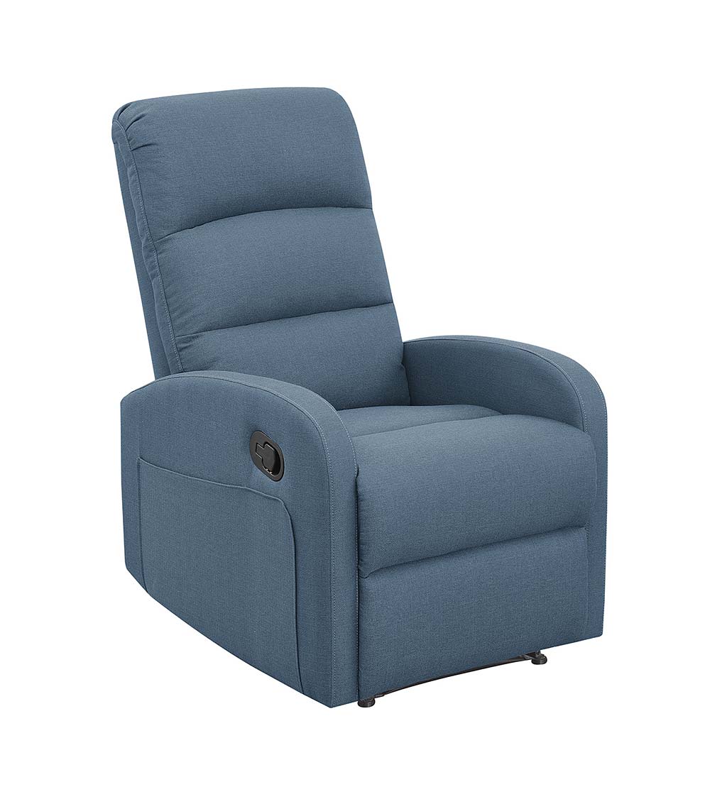 ICE ARMOR 996062-BLU Modern Power USB Port Electric Pillow Top Arms Bedroom  and Living Room Recliner Sofa Chair in Denim Blue Finish : Amazon.in: Home  & Kitchen
