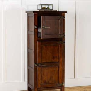 Portland Ice Box Wood Jelly Cabinet with Replica Hardware