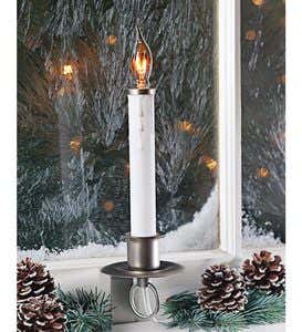 Stay-Put Battery Powered Window Candle With On/Off Sensor