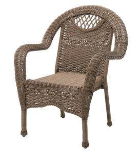 Oval Outdoor Wicker Dining Table, Prospect Hill