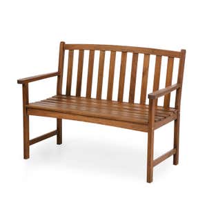 Lancaster Eucalyptus Wood Bench - Natural