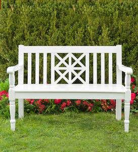 Legacy Diamond Eucalyptus Outdoor Bench