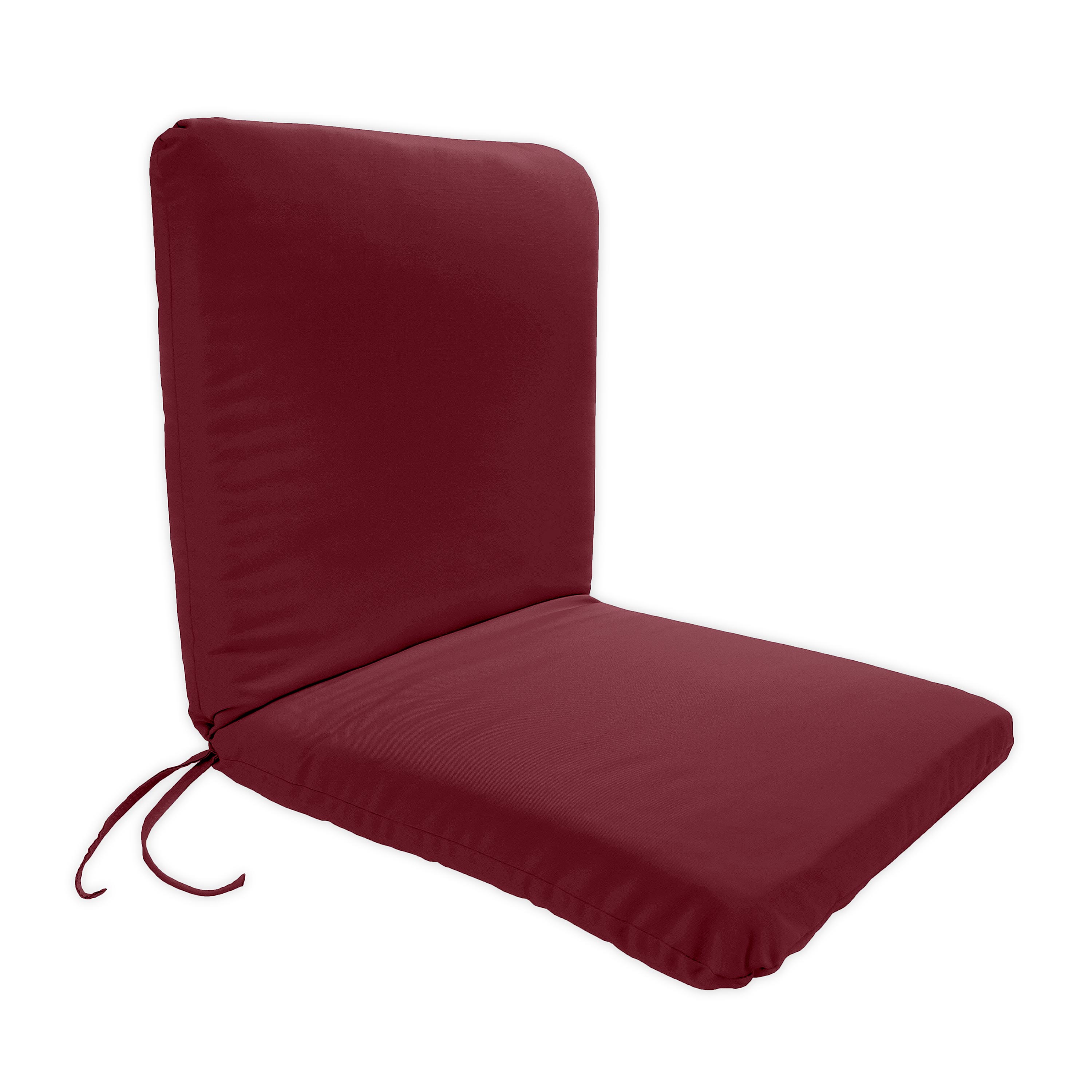 Polyester Classic Chair Cushion With Ties Seat 19