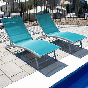 Clearwater Aluminum Lounge Chair Set