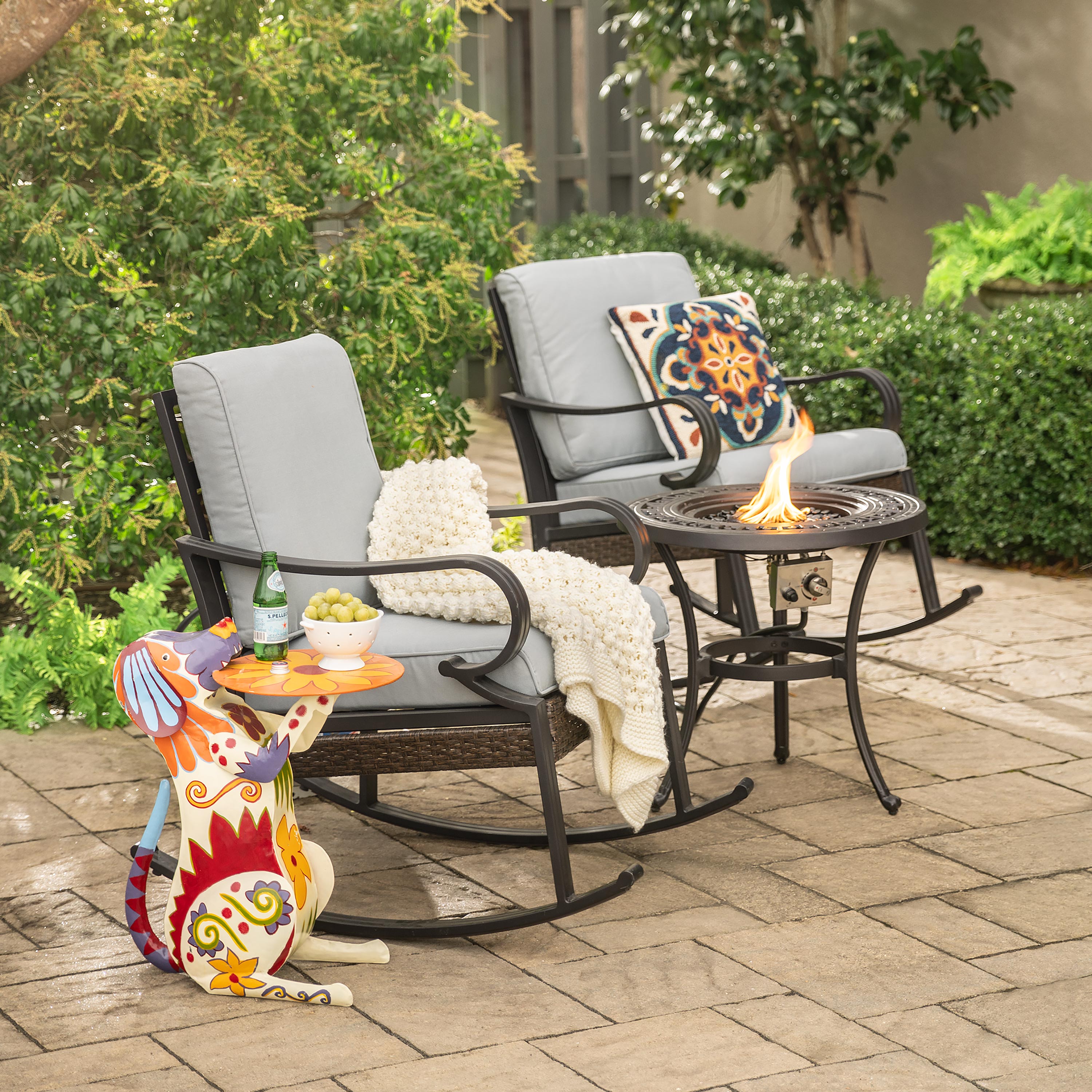 3 piece discount outdoor seating set