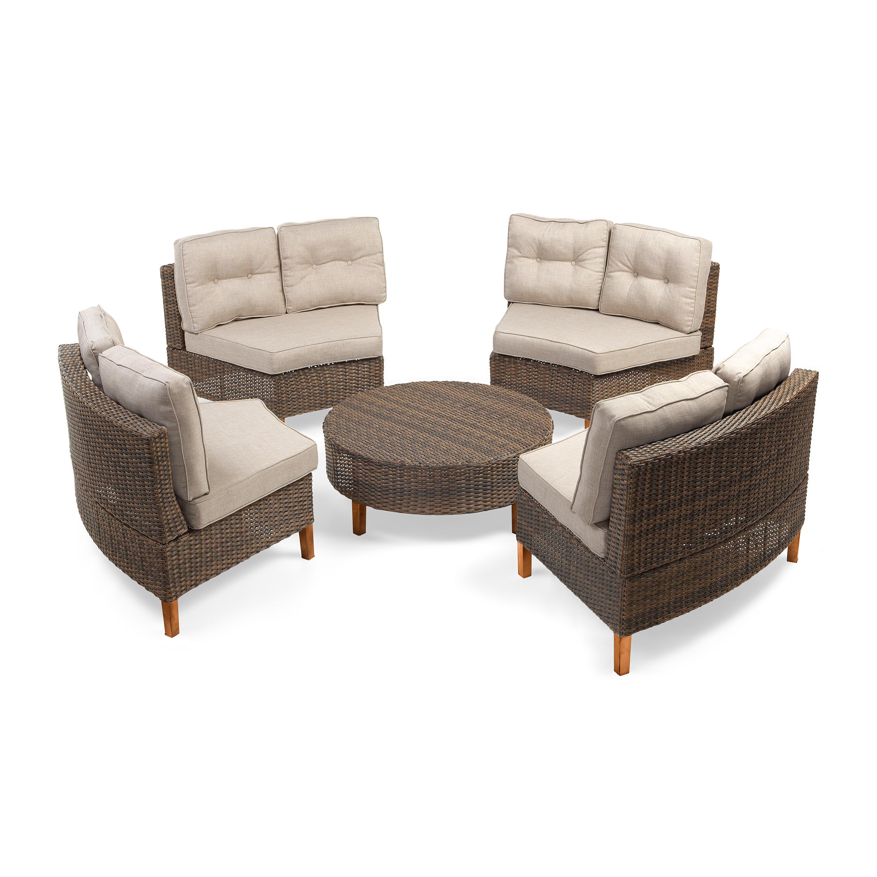 Wicker modular outdoor online lounge