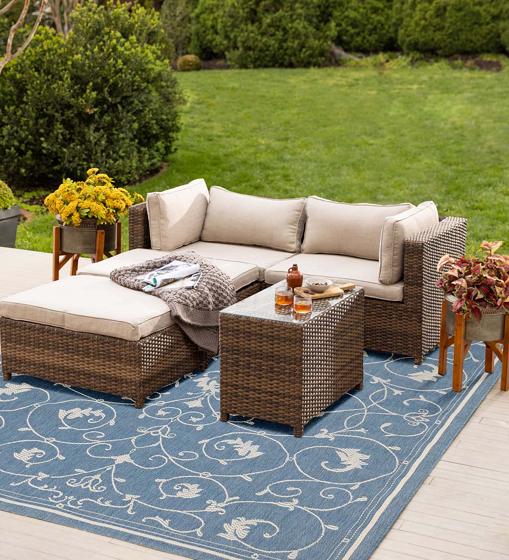 Patio bistro discount set with cushions