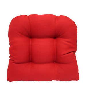 Suntastic Premium Rounded Tufted Chair Cushion, 18½" x 18" x 2½" - Ryley Linen