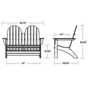 POLYWOOD® Adirondack Bench