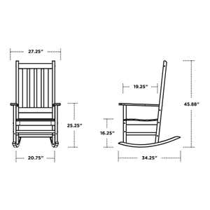 POLYWOOD® Vineyard Porch Rocking Chair