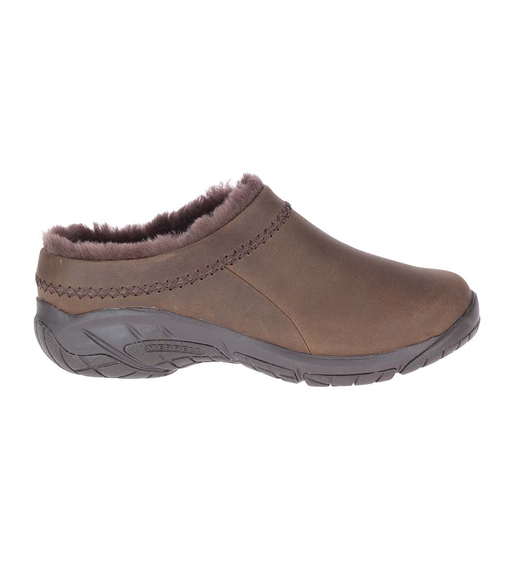 Merrell fur lined discount clogs