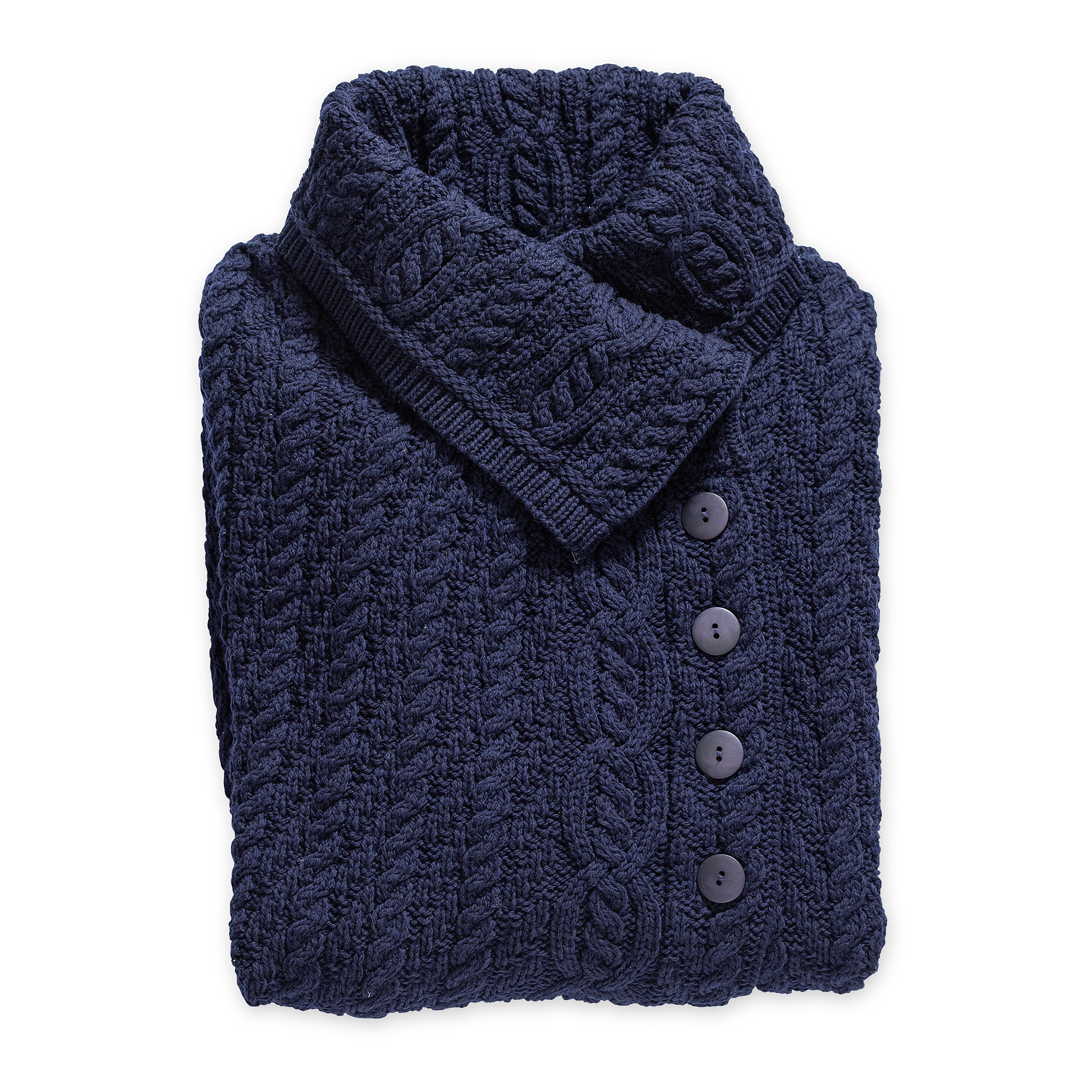 Button Cowl Neck Collar — Real Irish